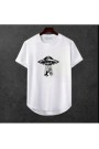 Erkek Ön Baskili T-shirt Plus Model